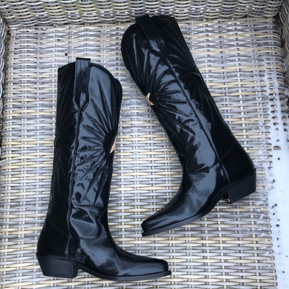 Golden Goose Wish Star Patent Leather 38 7.5 Rare - Picture 2 of 16